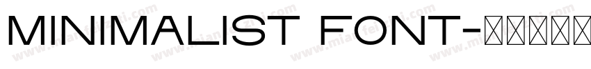 Minimalist Font字体转换